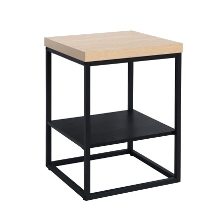 ALE SIDE TABLE 45x45xH60cm SONOMA ΜΑΥΡΟ OAK ΜΑΥΡΟ 