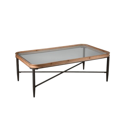 MARAIS COFFEE TABLE 122x71xH43,5cm ΦΥΣΙΚΟ ΜΑΥΡΟ 