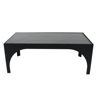 ARCHES COFFEE TABLE 100x55xH38cm ΜΑΥΡΟ ΜΑΤ 