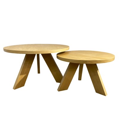 TAVOLA COFFEE TABLE SET 2ΤΕΜ 80x80x47