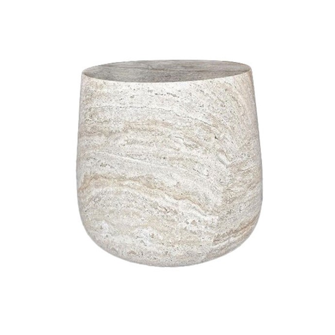 LITHOS SIDE TABLE BEIGE 49x49x41.5