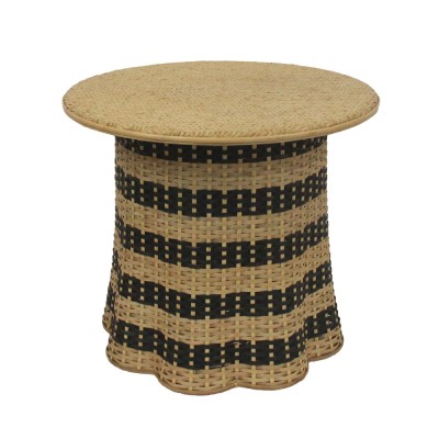 NUBIA COFFEE TABLE 60x60x52.5 ΦΥΣΙΚΟ ΜΑΥΡΟ 