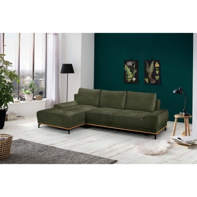 NATURA ΓΩΝΙΑΚΟΣ ΚΑΝΑΠΕΣ ΚΡΕΒΑΤΙ 283x164x90 ΑΡΙΣΤΕΡΟΣ ΛΑΔΙ 