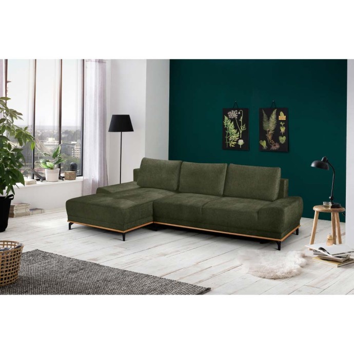 NATURA ΓΩΝΙΑΚΟΣ ΚΑΝΑΠΕΣ ΚΡΕΒΑΤΙ 283x164x90 ΑΡΙΣΤΕΡΟΣ ΛΑΔΙ 