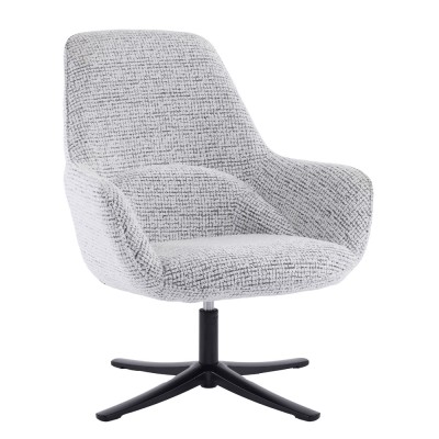TIFFANY ΠΟΛΥΘΡΟΝΑ ΠΕΡΙΣΤΡΕΦΟΜΕΝΗ ΛΕΥΚΟ ΜΕ PATTERN 80x75x90cm