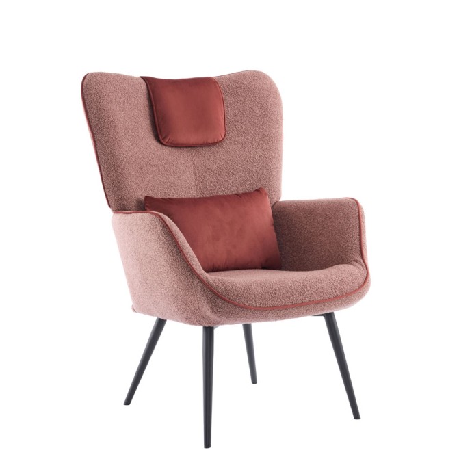 MANIFEST ΠΟΛΥΘΡΟΝΑ TERRACOTTA BORDEAUX 78.5x71x99cm