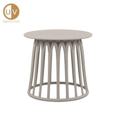 BASKET COFFEE TABLE ΓΚΡΙ ΑΝΟΙΧΤΟ 49.5x49.5x44cm