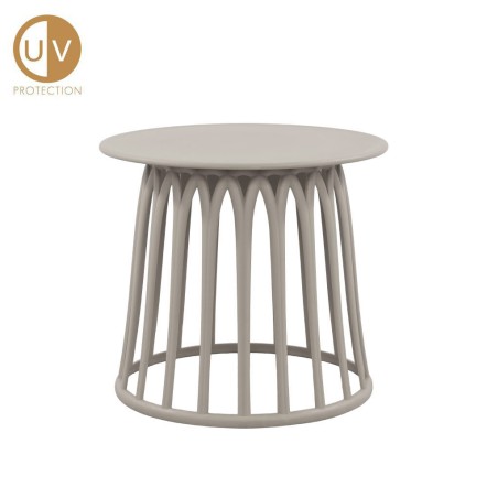 BASKET COFFEE TABLE ΓΚΡΙ ΑΝΟΙΧΤΟ 49.5x49.5x44cm