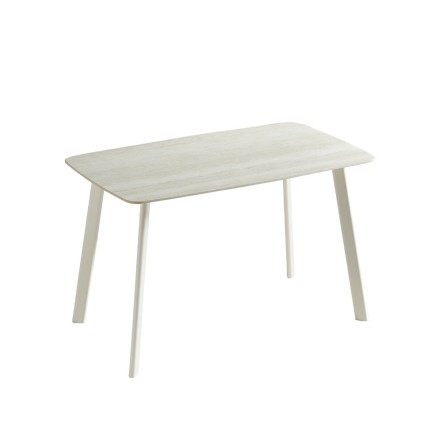 JOIN ME ΤΡΑΠΕΖΙ BEIGE ΜΕ ΟΨΗ ΜΑΡΜΑΡΟΥ 120x70x76.5cm