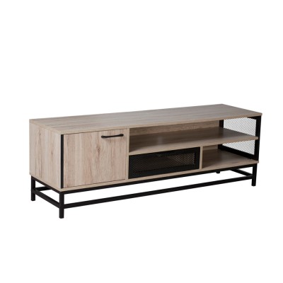 PLEGMA TV STAND 140x39x47 SONOMA ΜΑΥΡΟ 