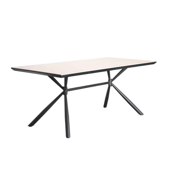 SAHARA ΤΡΑΠΕΖΙ 180x90x76 BEIGE ΜΕ ΟΨΗ ΜΑΡΜΑΡΟΥ 