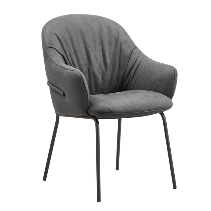 TOSCA ΠΟΛΥΘΡΟΝΑ ΓΚΡΙ 62x63x90.5cm