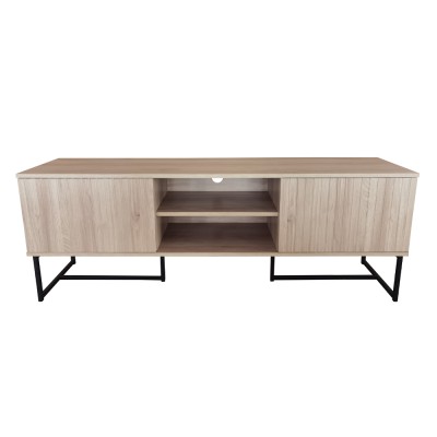 VERTICAL TV STAND 2ΠΟΡΤΕΣ 1ΡΑΦΙ ΦΥΣΙΚΟ 150x39x53cm