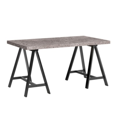 CAVALLETTO ΓΡΑΦΕΙΟ 140x75x74 CEMENT ΜΑΥΡΟ 
