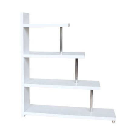 SWIVEL ΒΙΒΛΙΟΘΗΚΗ 120x29x135.8 ΛΕΥΚΟ OAK 