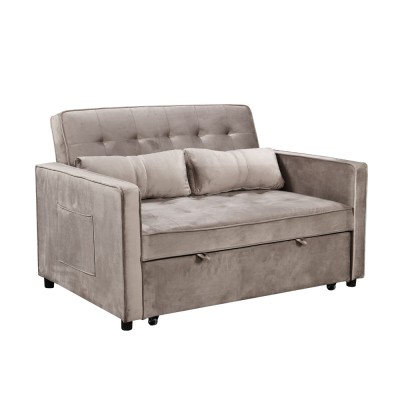 SOLUTION 2ΘΕΣΙΟΣ ΚΑΝΑΠΕΣ ΚΡΕΒΑΤΙ 133x94x87 ΧΡΩΜΑ MUSHROOM 