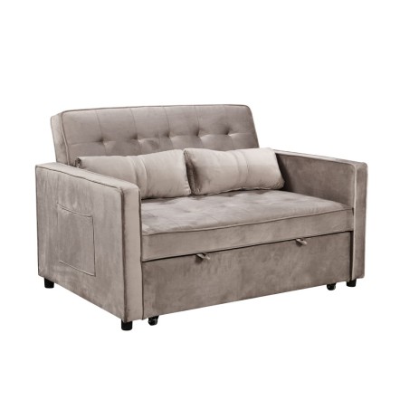 SOLUTION 2ΘΕΣΙΟΣ ΚΑΝΑΠΕΣ ΚΡΕΒΑΤΙ 133x94x87 ΧΡΩΜΑ MUSHROOM 