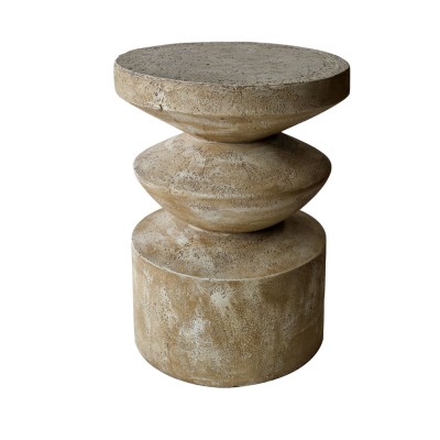SANDY SIDE TABLE ΚΑΦΕ ΑΝΟΙΧΤΟ 38.5x38.5x51cm