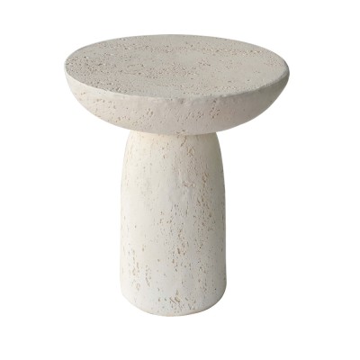 POROS SIDE TABLE BEIGE 40x40x46.3cm