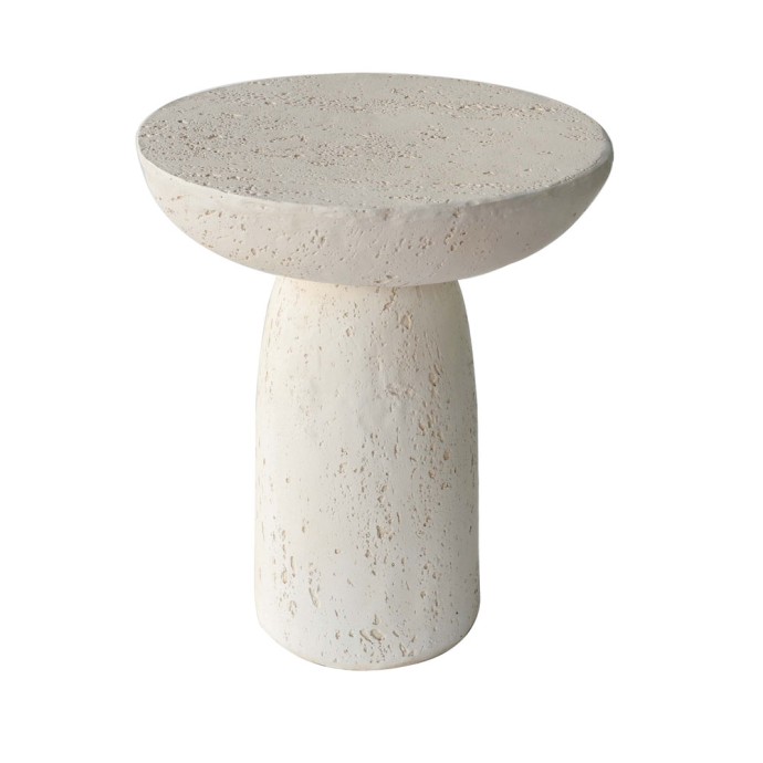 POROS SIDE TABLE BEIGE 40x40x46.3cm