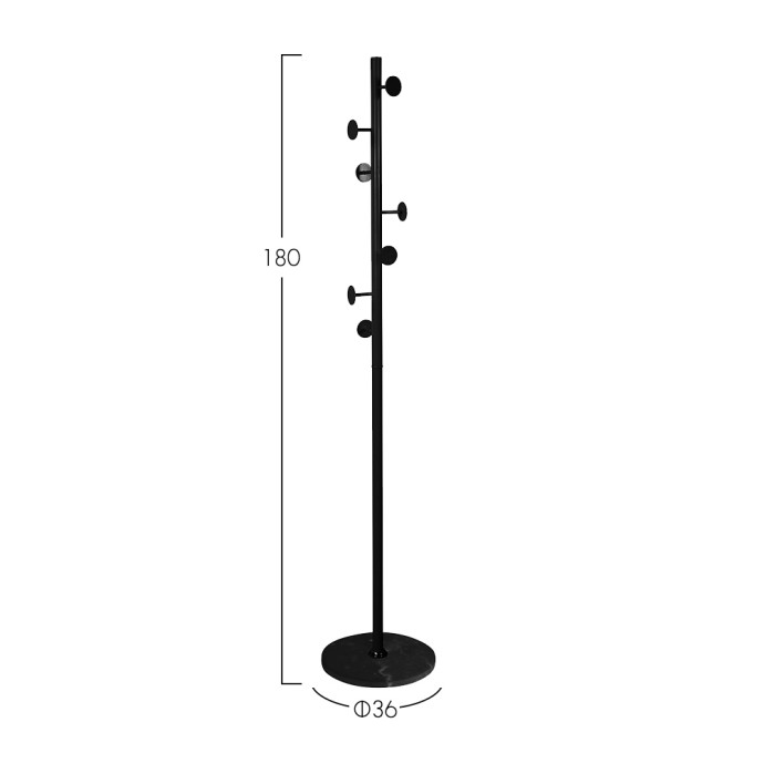 CYCLOS ΚΑΛΟΓΕΡΟΣ ΜΑΥΡΟ D36xH180cm