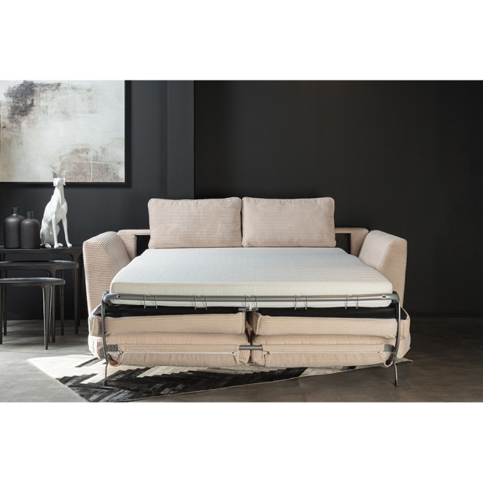 COCOON ΚΑΝΑΠΕΣ ΚΡΕΒΑΤΙ 3ΘΕΣΙΟΣ BEIGE 208x94xH92cm