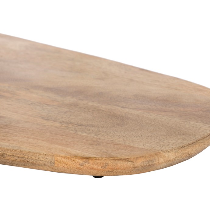 LEVEL COFFEE TABLE ΦΥΣΙΚΟ ΜΑΥΡΟ 95x65xH48cm