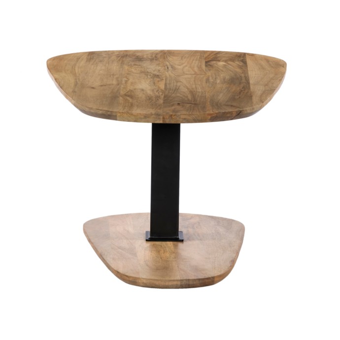 LEVEL COFFEE TABLE ΦΥΣΙΚΟ ΜΑΥΡΟ 95x65xH48cm