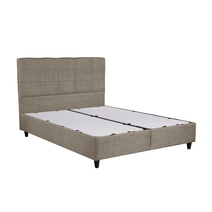 DEAL SET ΚΡΕΒΑΤΙ ΜΕ ΑΠΟΘΗΚ. ΧΩΡΟ ΚΑΙ ΣΤΡΩΜΑ BEIGE 14-753 210x162xH120cm