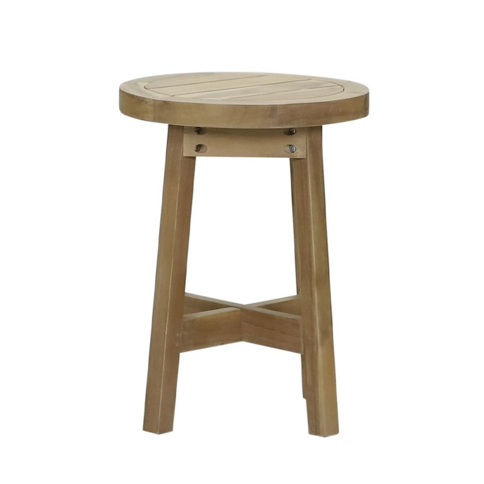 ANASA SIDE TABLE 40x40xH48cm ΦΥΣΙΚΟ 