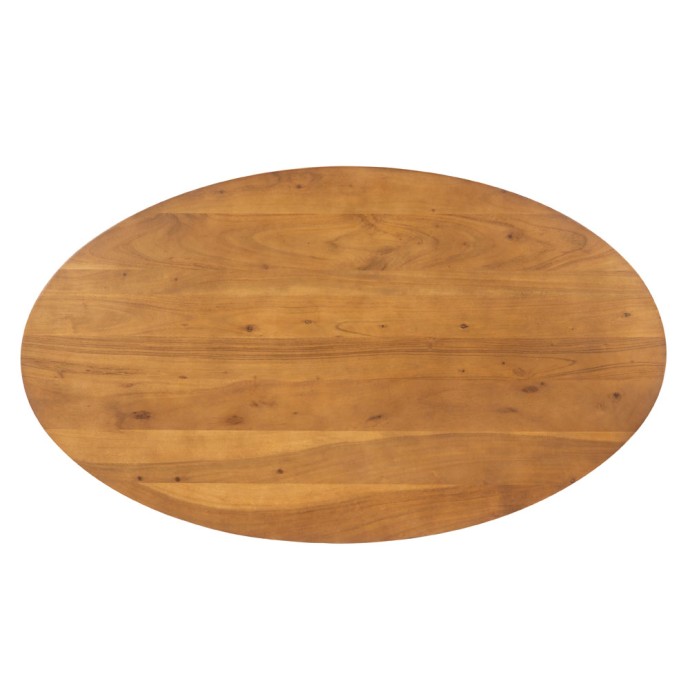 OVO COFFEE TABLE 121x71xH44cm ΚΑΡΥΔΙ ΜΑΥΡΟ