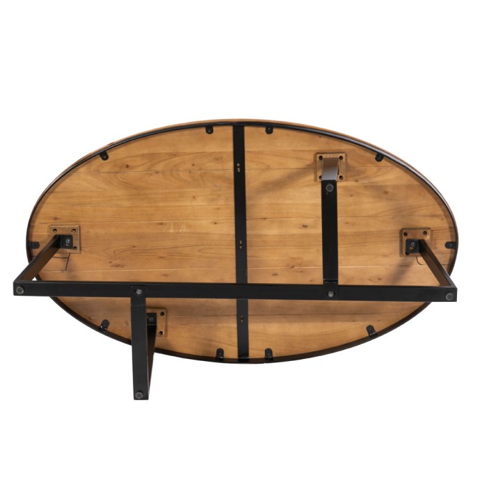 OVO COFFEE TABLE 121x71xH44cm ΚΑΡΥΔΙ ΜΑΥΡΟ