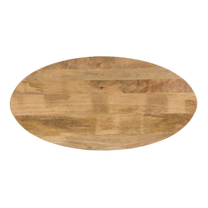 SKORPIO COFFEE TABLE 120x60xH45cm ΚΑΡΥΔΙ ΜΑΥΡΟ 