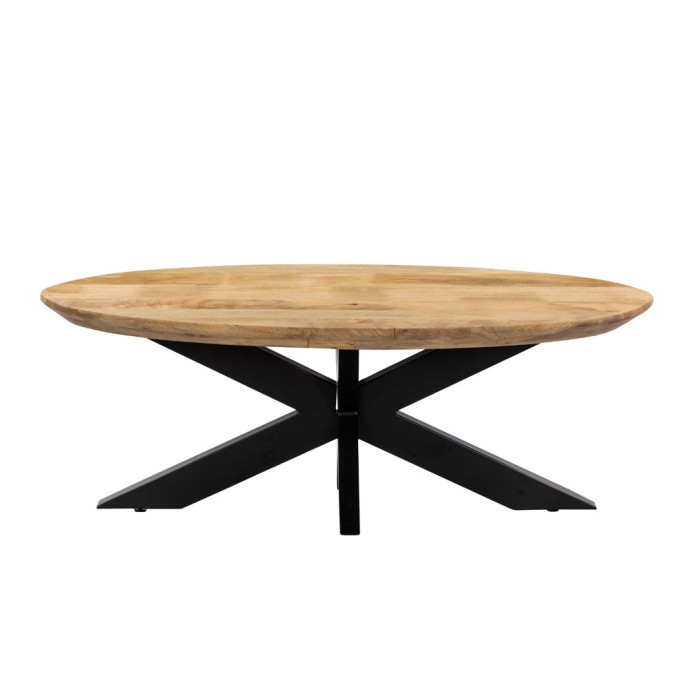 SKORPIO COFFEE TABLE 120x60xH45cm ΚΑΡΥΔΙ ΜΑΥΡΟ 