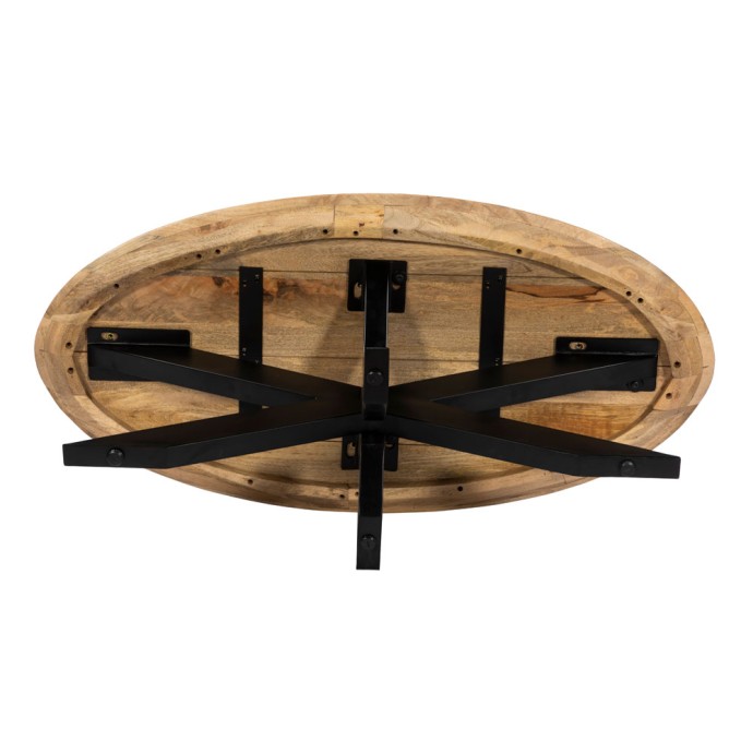 SKORPIO COFFEE TABLE 120x60xH45cm ΚΑΡΥΔΙ ΜΑΥΡΟ 