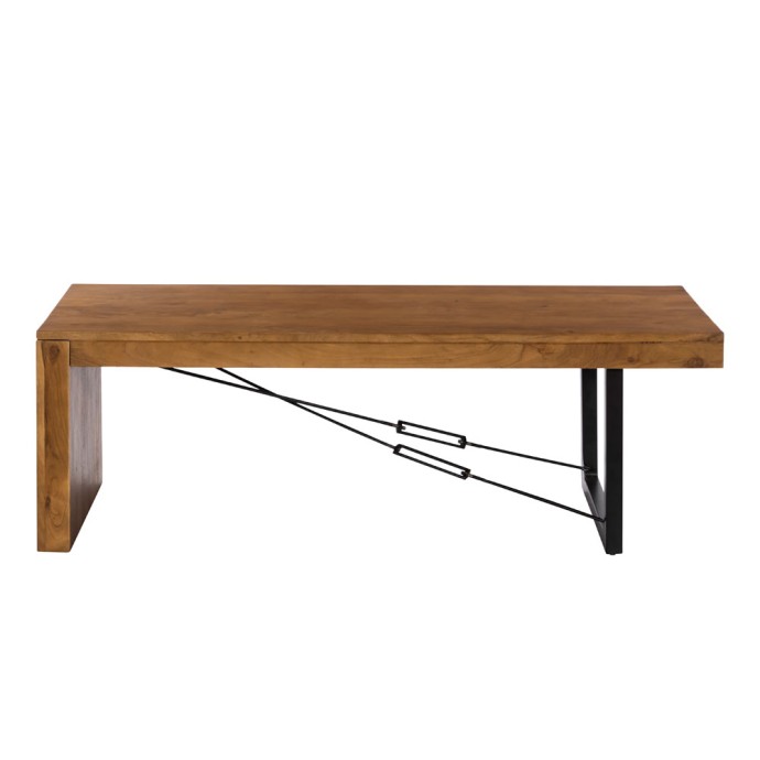 WIRE COFFEE TABLE ΚΑΡΥΔΙ ΜΑΥΡΟ 120x60xH40cm