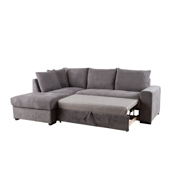 BILL ΓΩΝΙΑΚΟΣ ΚΑΝΑΠΕΣ ΚΡΕΒΑΤΙ 241x173x94 ΑΡΙΣΤΕΡΟΣ STONE 