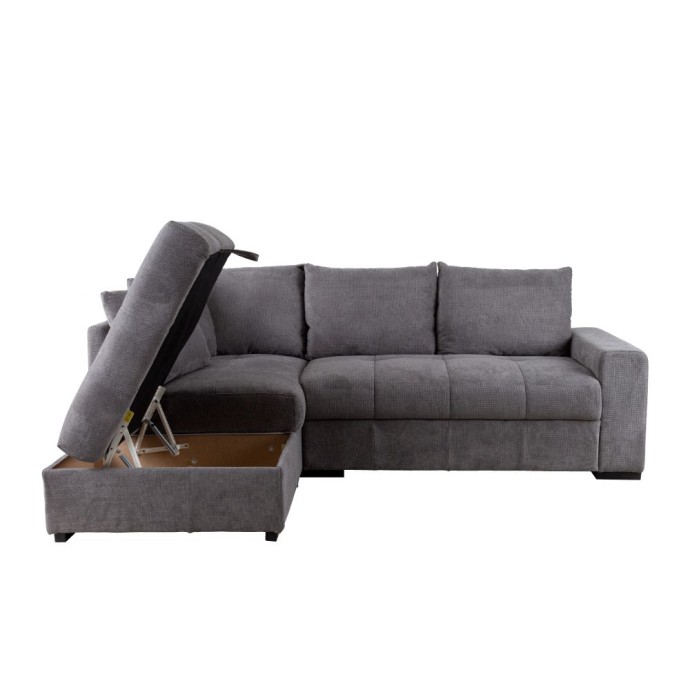 BILL ΓΩΝΙΑΚΟΣ ΚΑΝΑΠΕΣ ΚΡΕΒΑΤΙ 241x173x94 ΑΡΙΣΤΕΡΟΣ STONE 