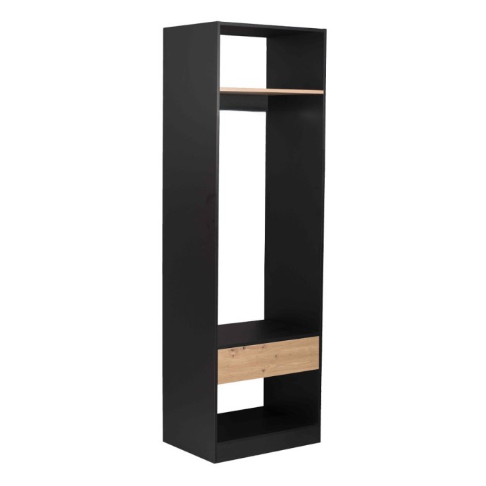 SYSTEM ΝΤΟΥΛΑΠΑ ΜΑΥΡΟ SONOMA 90x50x180cm