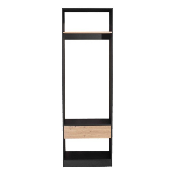 SYSTEM ΝΤΟΥΛΑΠΑ ΜΑΥΡΟ SONOMA 90x50x180cm