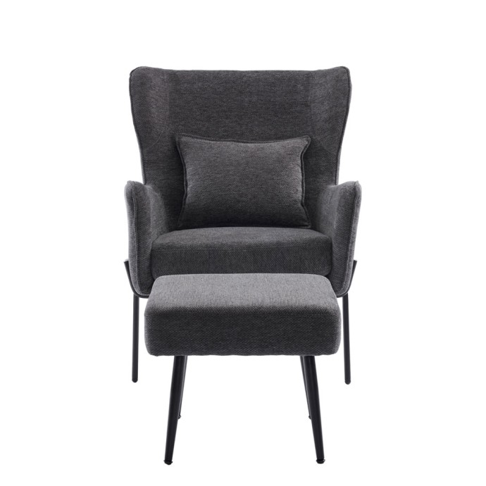 CHILLOUT ΠΟΛΥΘΡΟΝΑ ΓΚΡΙ ΣΚΟΥΡΟ 84x74x97.5cm