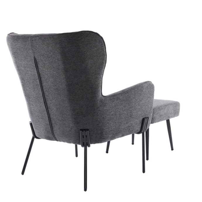 CHILLOUT ΠΟΛΥΘΡΟΝΑ ΓΚΡΙ ΣΚΟΥΡΟ 84x74x97.5cm