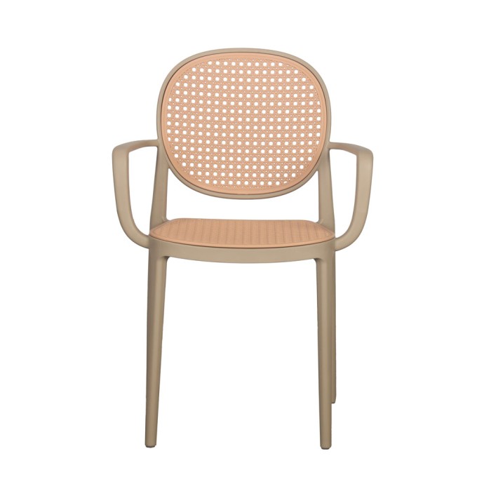 RATTI/P ΚΑΡΕΚΛΑ LATTE ΦΥΣΙΚΟ 57x51x84cm