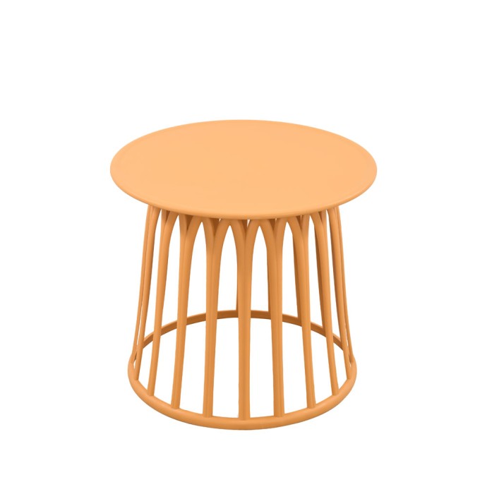 BASKET COFFEE TABLE ΜΟΥΣΤΑΡΔΙ 49.5x49.5x44cm