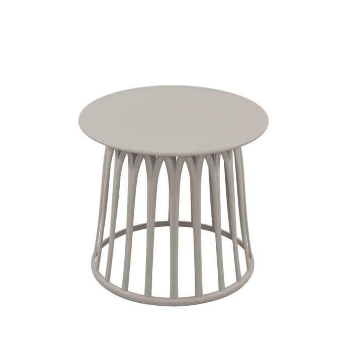 BASKET COFFEE TABLE ΓΚΡΙ ΑΝΟΙΧΤΟ 49.5x49.5x44cm