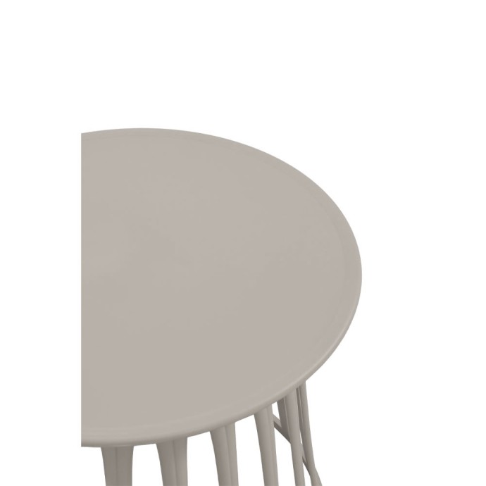 BASKET COFFEE TABLE ΓΚΡΙ ΑΝΟΙΧΤΟ 49.5x49.5x44cm