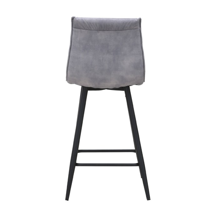 LINEA ΣΚΑΜΠΟ BAR ΓΚΡΙ SILVER 42x51x84cm