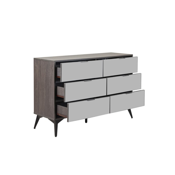 SPECCHIO ΣΥΡΤΑΡΙΕΡΑ 6ΣΥΡΤΑΡΙΑ ΜΑΥΡΟ OAK ΚΑΘΡΕΠΤΗΣ 120x39x80cm