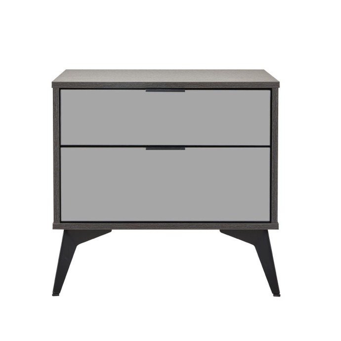 SPECCHIO ΚΟΜΟΔΙΝΟ 2ΣΥΡΤΑΡΙΑ 58x39x55 ΜΑΥΡΟ OAK ΚΑΘΡΕΠΤΗΣ 