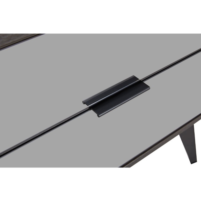 SPECCHIO ΚΟΜΟΔΙΝΟ 2ΣΥΡΤΑΡΙΑ 58x39x55 ΜΑΥΡΟ OAK ΚΑΘΡΕΠΤΗΣ 
